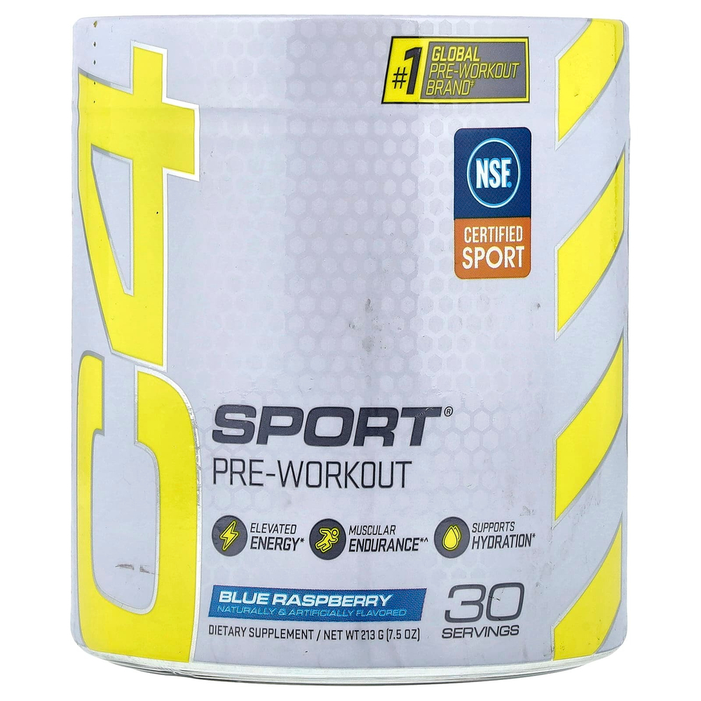 C4 / Cellucor, C4 Sport, предтренировочный, голубая малина,  213 г (7.5 унций)