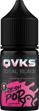 Ароматизатор QVKS TOTAL BLACK Клубника Киви Алоэ