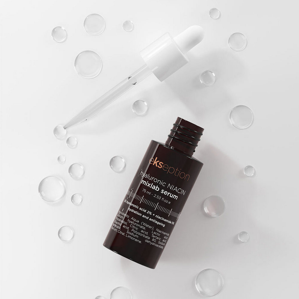 Hyaluronic NIACIN mixlab serum, сыворотка для проблемной кожи с ниацинамидом, 75мл.