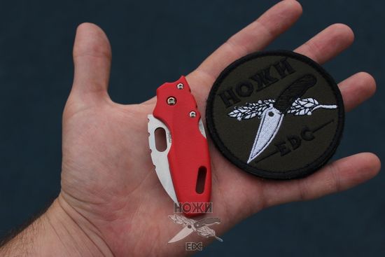 Складной нож Cold Steel 20MTR Mini Tuff Lite Plain Edge Red c клинком из стали 4034 Stainless Steel, рукоять Grivory (Griv-Ex)