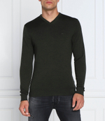 Хлопковый свитер superior Calvin Klein - оливковый(K10K110423)