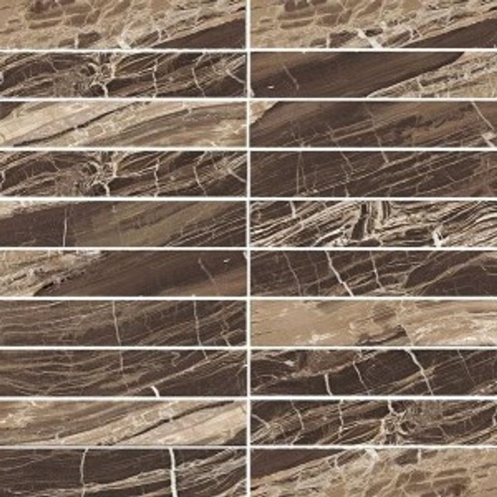 Rex Ceramiche I Marmi Marble Brown Mosaico Nat 30x30