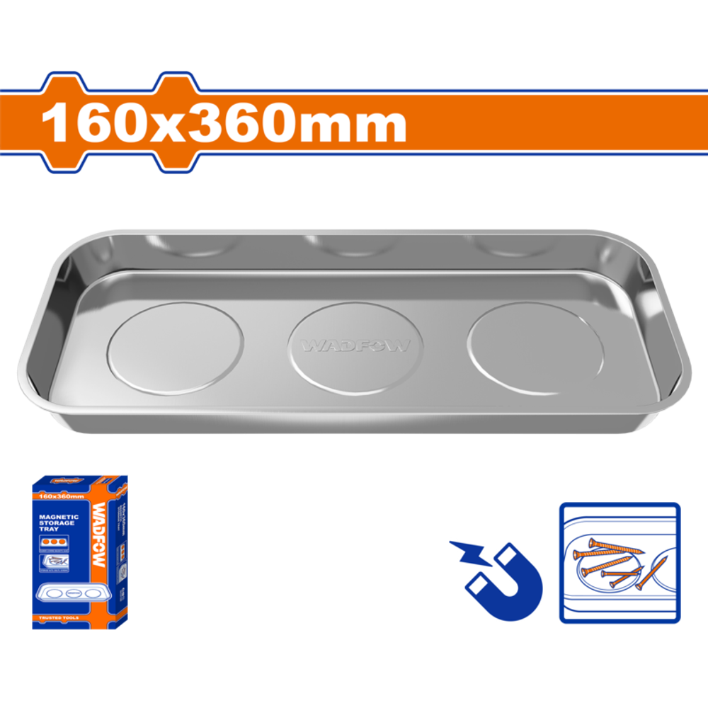 Лоток магнитный 160х360 мм (6/12) WADFOW WMC6003