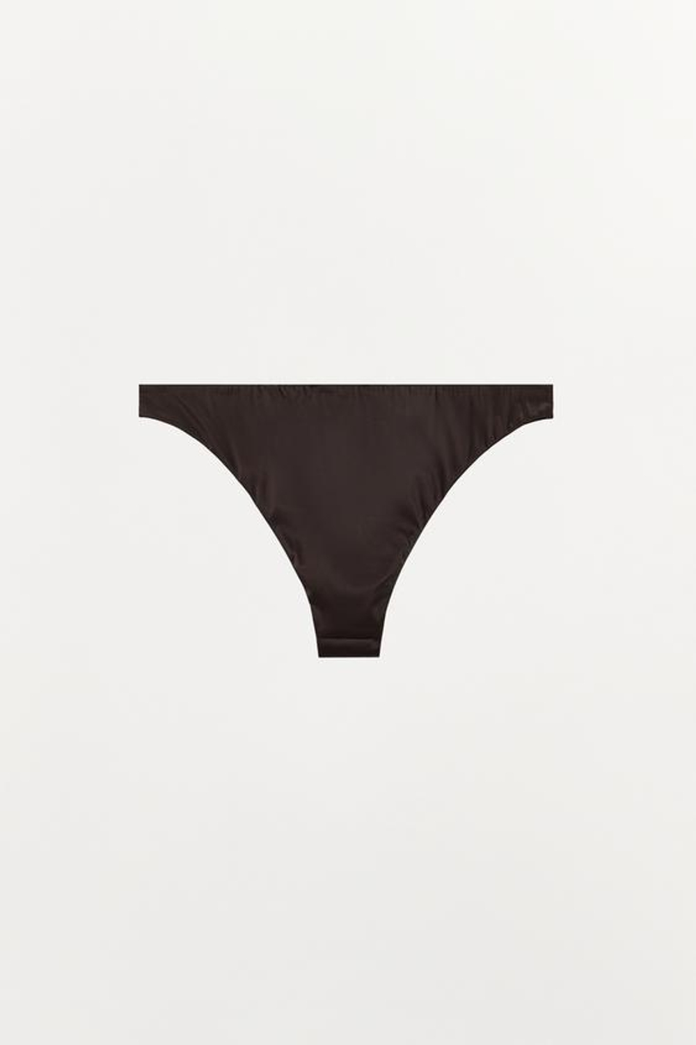 ZARA АТЛАСНЫЕ ТРУСЫ, ТЕМНО-КОРИЧНЕВЫЙ