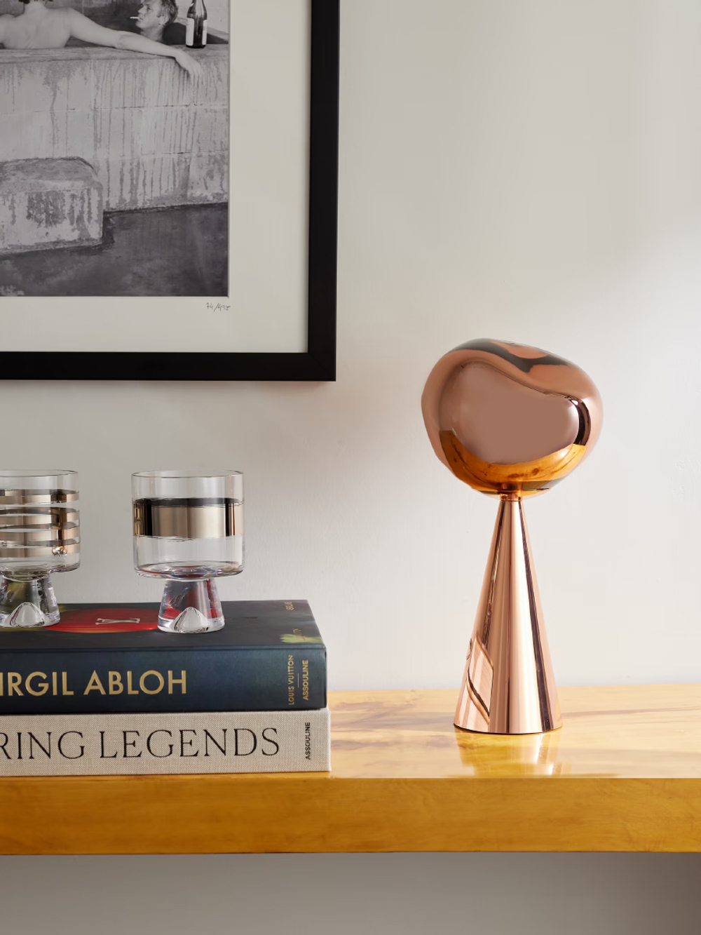 Настольная лампа Melt copper