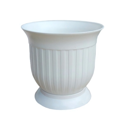 Вазон 3 л. на подставке белый