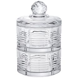 ЕМКОСТЬ ДЛЯ ХРАНЕНИЯ LEFARD С КРЫШКОЙ 2 ЯРУСА "ROXY" 8*14 СМ, 180 МЛ (КАЖДАЯ)