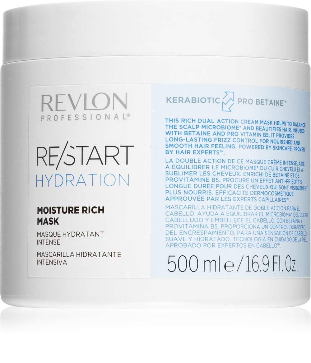 Revlon Professional Re/Start Hydration - увлажняющая маска для сухих и нормальных волос /   500  ml  / GTIN 8432225114576