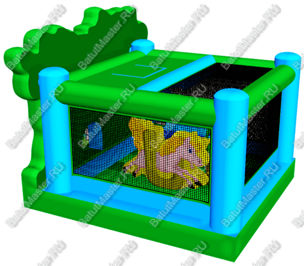 Коммерческий надувной батут "Звери приветствуют"