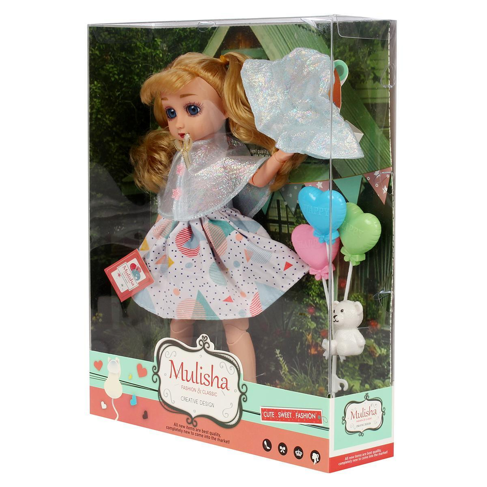 Кукла классическая с аксесс. 32см, коробка QJ136C