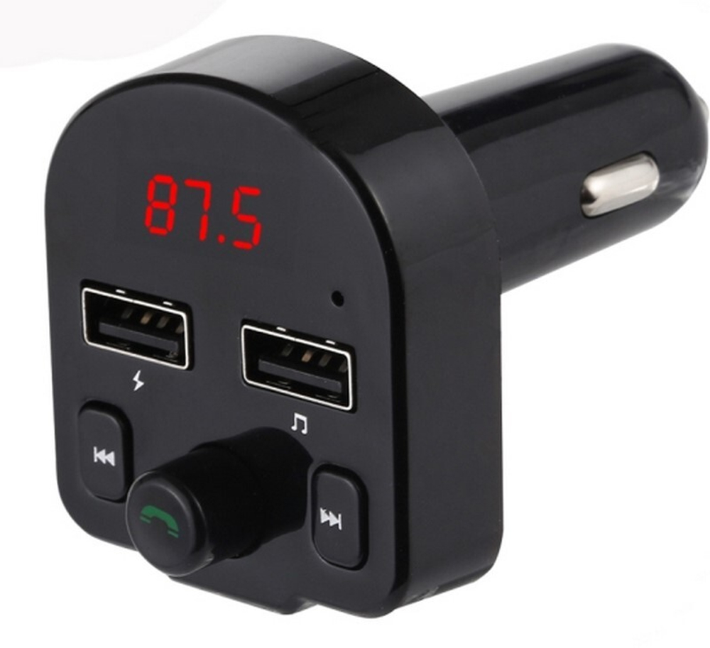 Автомобильный FM-трансмиттер A12 Bluetooth (черный)