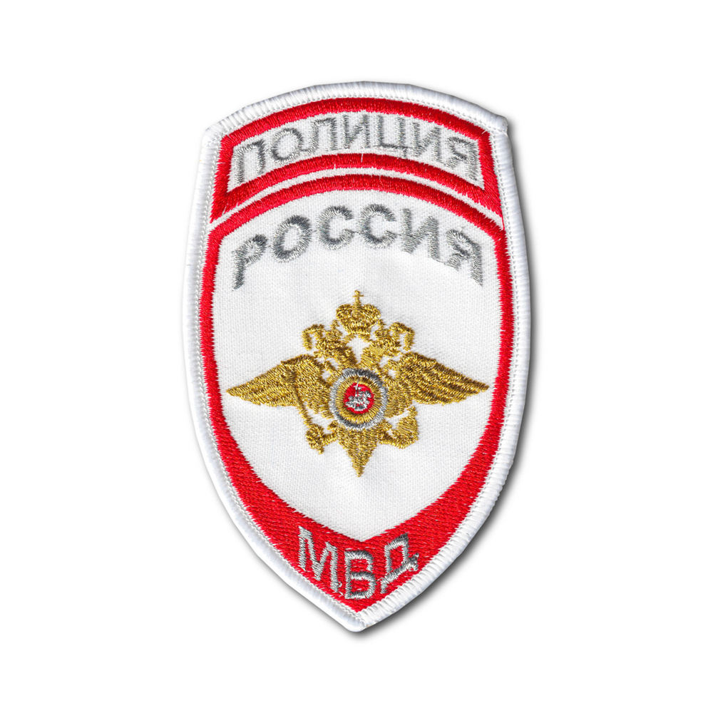 Нашивка ( Шеврон ) На Рукав Орел ( Общий ) Полиция МВД России Белая | ATRIBUTICASTORE.RU