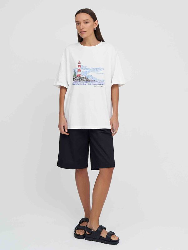 Футболка Маяк белая - фото 4