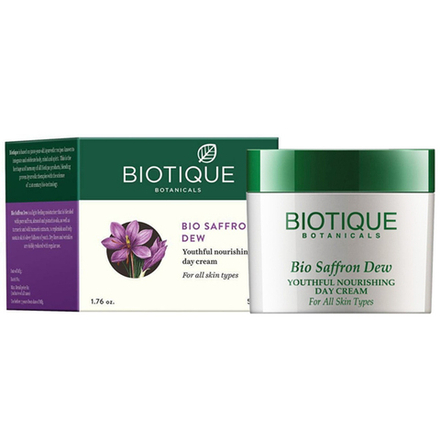 крем дневной питательный Шафран Биотик (Saffron Dew Youthful Nourishing cream Biotique), 50 гр
