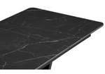 Керамический стол Woodville Бугун 120(160)х80х77 черный мрамор, черный