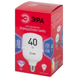 Лампа светодиодная ЭРА RED LINE LED POWER T100-40W-6500-E27/E40 R E27/E40 R 40 Вт колокол холодный белый свет