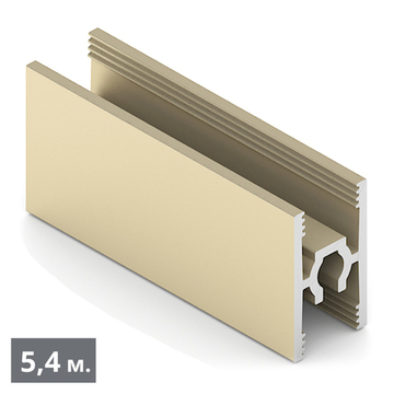 СТАНДАРТ Рамка средняя двери - центральный ригель (5,40 м) золото матовое (AL) (AS0640) Aristo