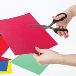 Ножницы BRAUBERG "Classic", 210 мм, чёрные, классической формы, 2-х сторонняя заточка, 230935