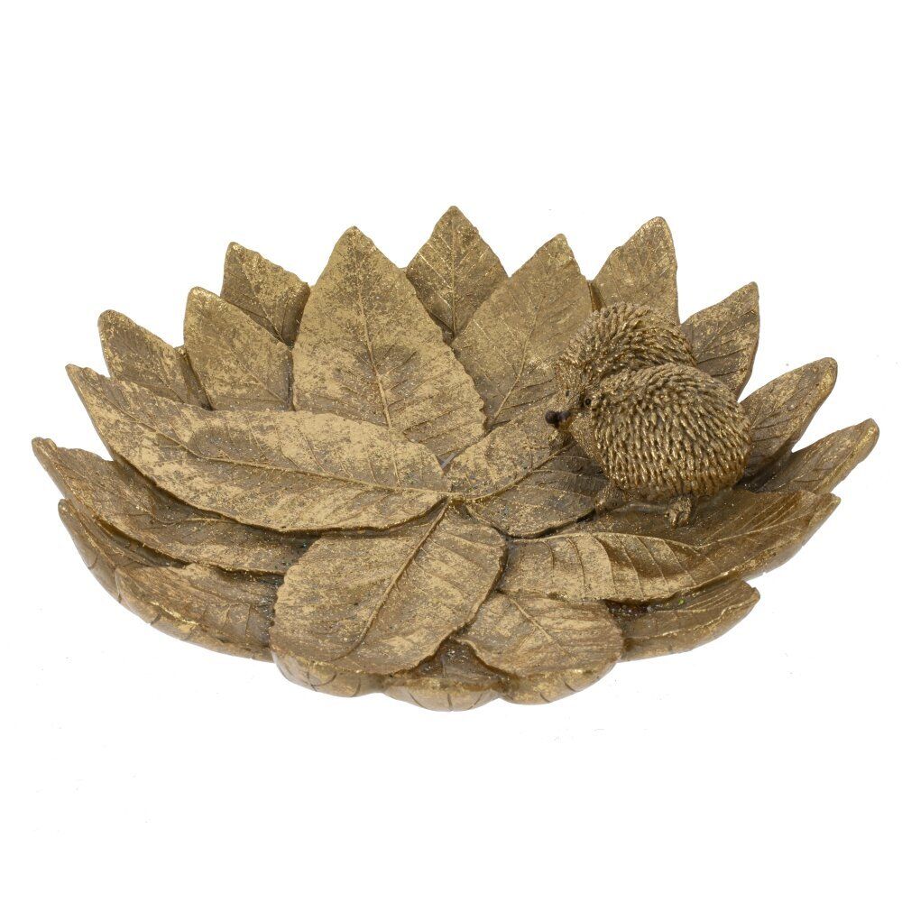 GAEM Блюдо декоративное "Ёжики на листьях", L23,5 W24 H6 см