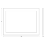 Зеркало Evoform в багетной раме со встроенным LED-светильником 32,5 W 120x90 см