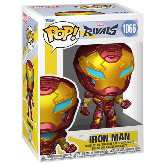 Фигурка Funko POP! Bobble Marvel Games Rivals Iron Man (1066) 83993 / Фигурка Фанко ПОП! по мотивам игры "Marvel Rivals", Железный человек