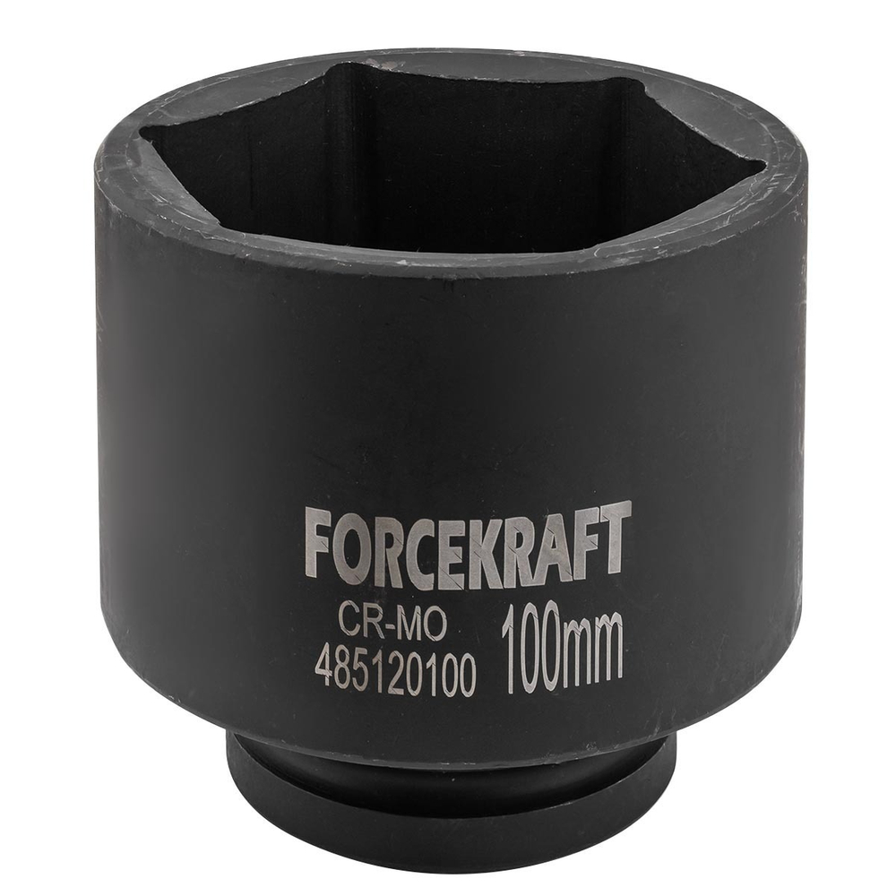 Головка ударная глубокая 1'', 100мм (6гр) FORCEKRAFT FK-485120100