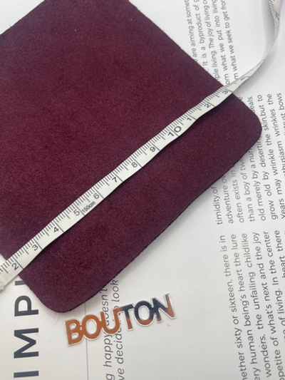 Термоаппликация "BLITZ" Термозаплатка "квадрат" кожзам, замша 12х12 см 11 замша бордо