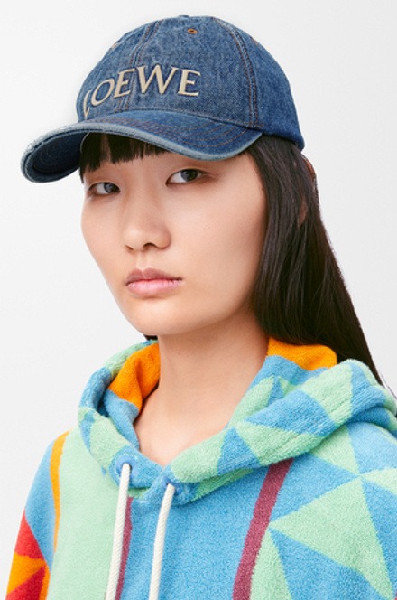 Loewe Кепка из из джинсовой ткани, джинсовый синий