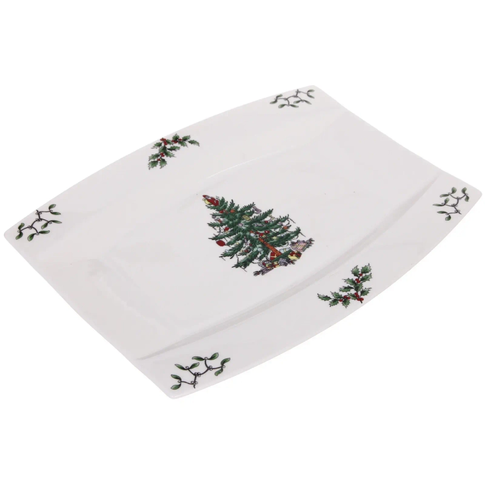 Блюдо керамическое «Ёлочка» 30,5*22*2,5см