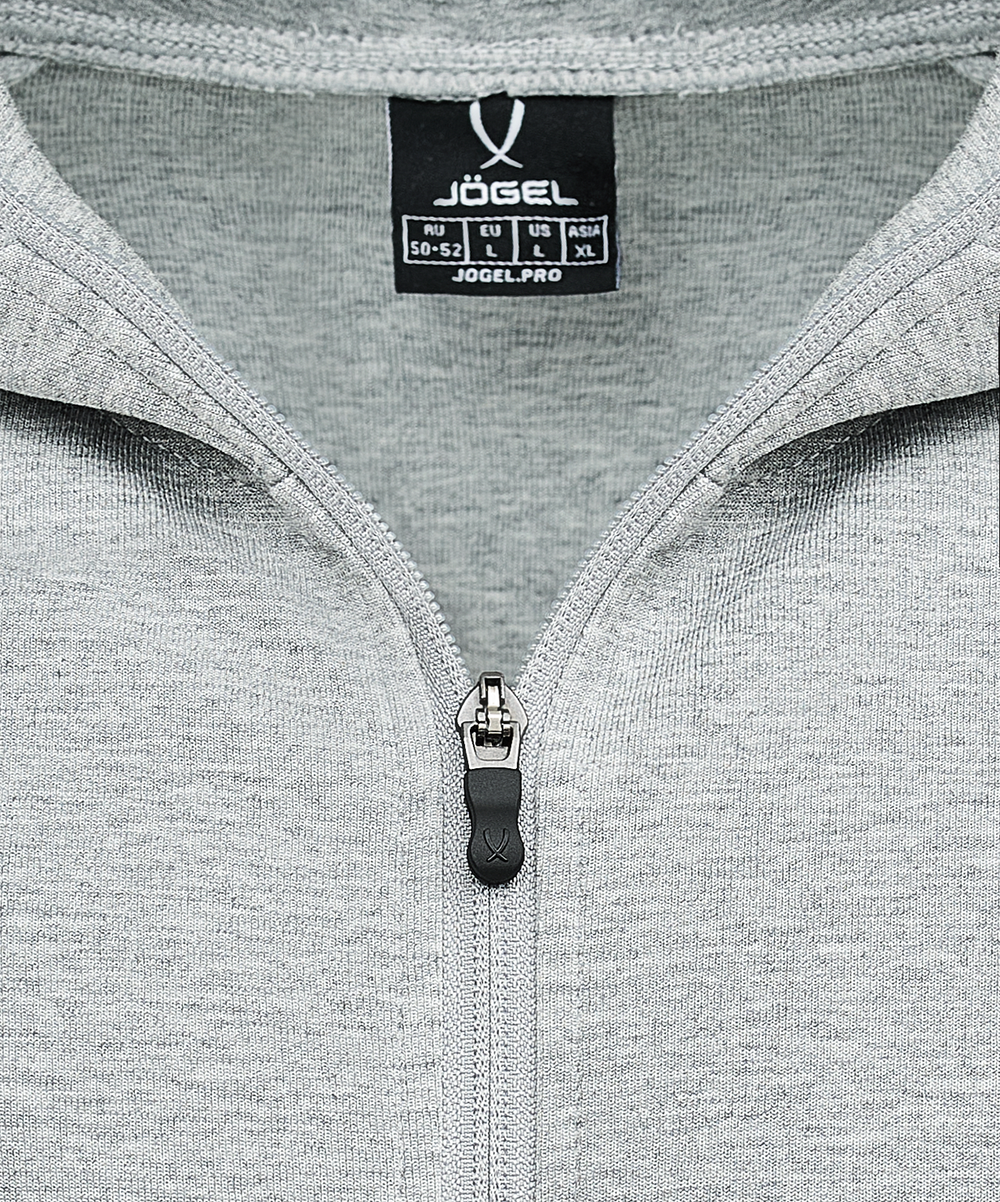 Худи на молнии JÖGEL ESSENTIAL Athlete Hooded FZ Jacket, серый, детский