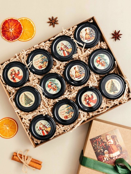 Набор из 12 баночек крем-мёда "Фантазия вкуса"