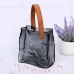 Ваза стеклянная «Молли» 14*17см серая