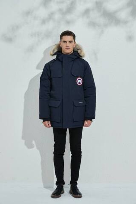 Темно-синяя пуховая парка Expedition Canada Goose премиум класса
