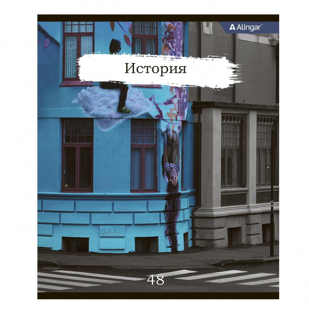 Комплект предметных тетрадей А5 48л.,10 предм., со справочным материалом, скрепка, мелованный картон(стандарт), блок офсет, Alingar "Город контрастов"