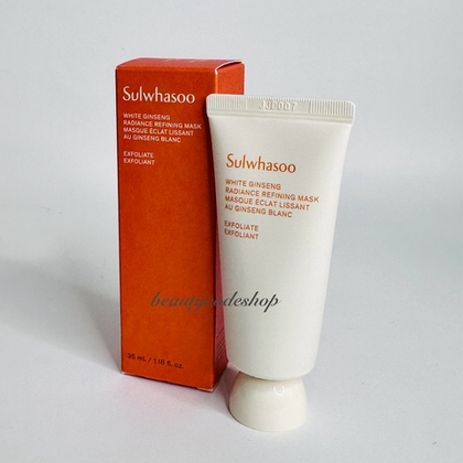 Маска для лица очищающая с белым женьшенем SULWHASOO White Ginseng Radiance Refining. 35мл