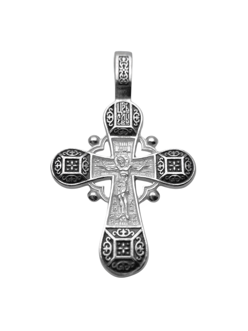 Крест из серебра/Чернение