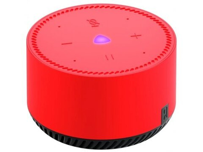 Умная колонка ЯНДЕКС Станция Лайт 5Вт, с голосовым помощником Алиса, красный