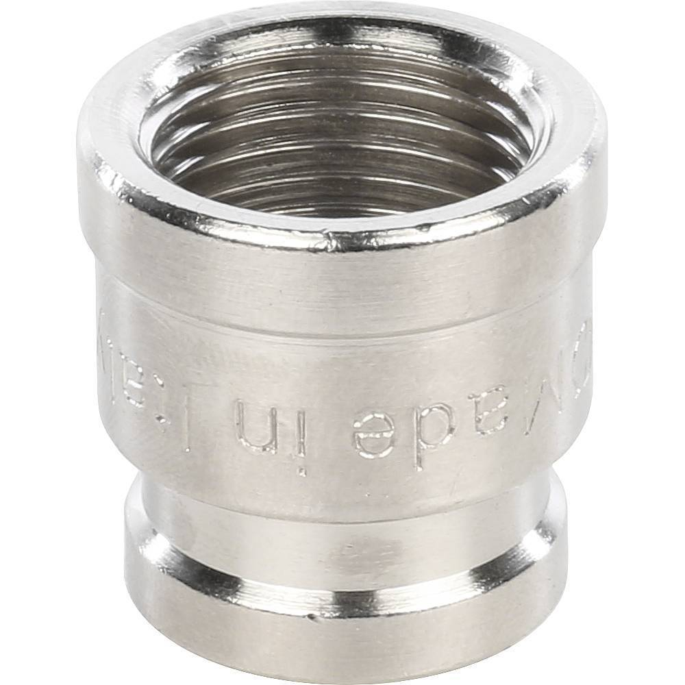 Муфта STOUT переходная никелированная 1/2"x3/8" ВР/ВР
