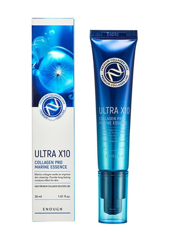 Enough Premium Ultra X10 Collagen Pro Marine Essence эссенция для лица с коллагеном
