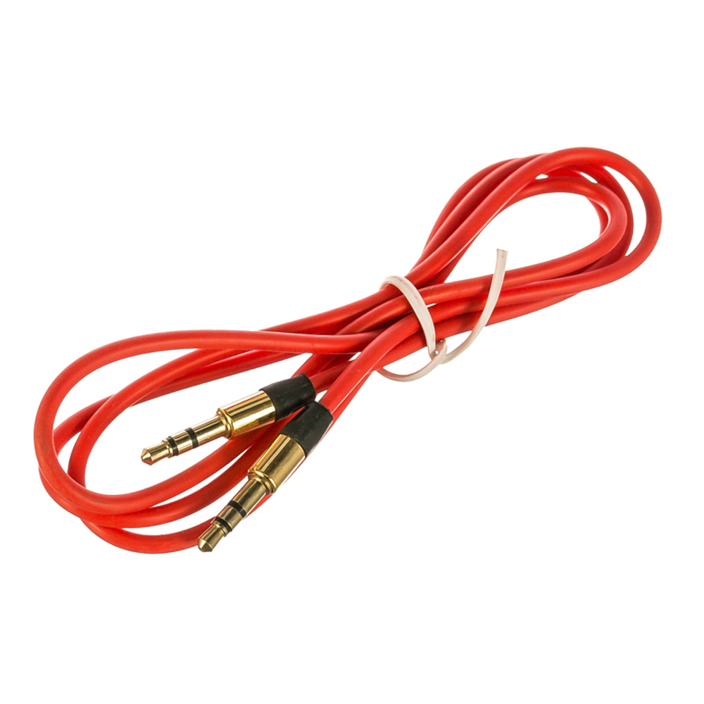 Кабель AUX Cablexpert CCA-3.5 мм-1W, красный, 1 м