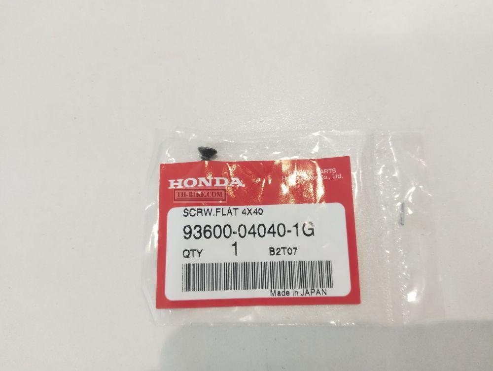 93600-04040-1G. SCREW, FLAT, 4X40. Honda