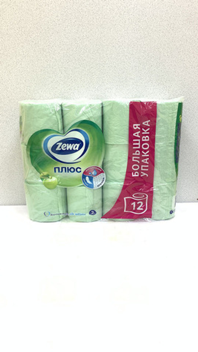 Т/бумага Zewa Plus 2-х сл.12 шт.Яблоко