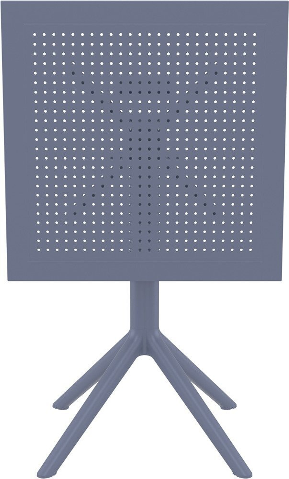 Стол пластиковый складной Siesta Contract Sky Folding Table 60, темно-серый