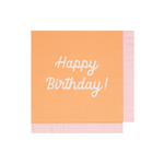 Салфетки большие цветные "Happy Birthday" 16 шт.