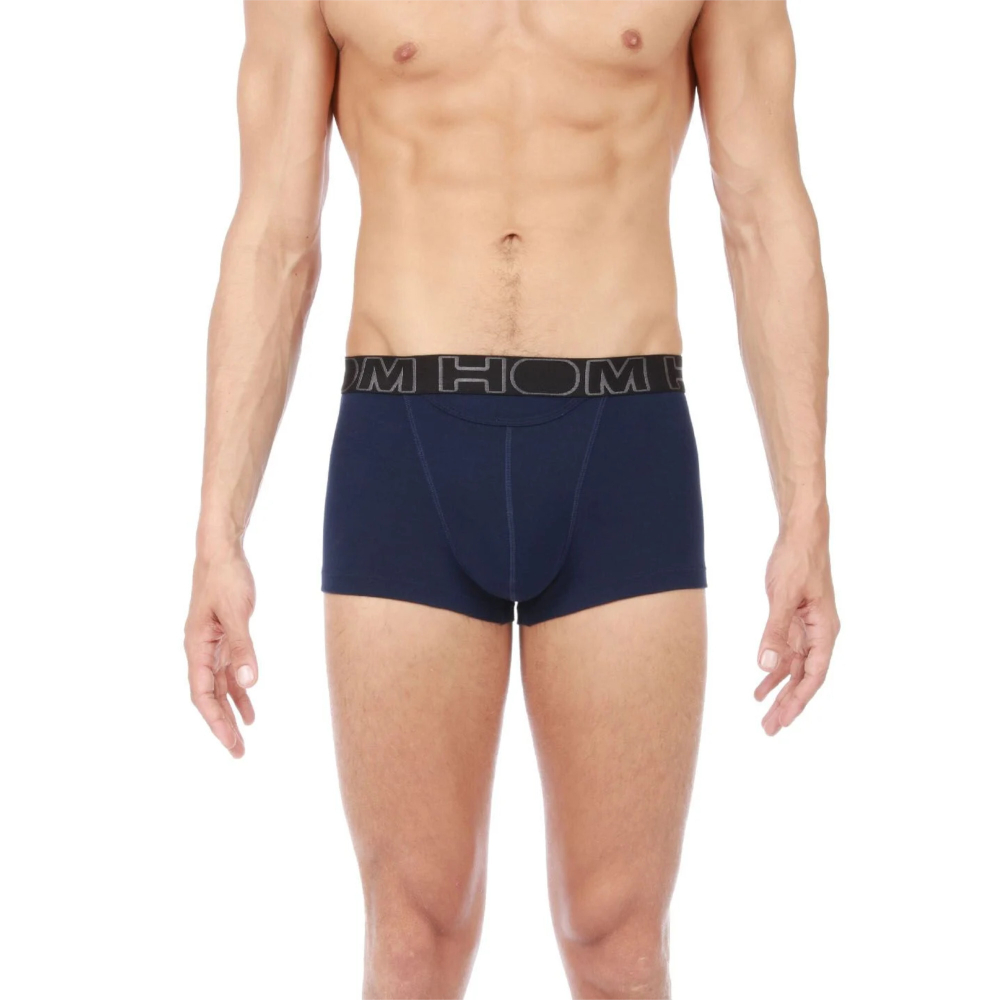 Мужские трусы боксеры набор из 2-х штук (темно-синие,серые) HOM BOXERLINES #2 Boxer Briefs HO1 2p 400405_40V006