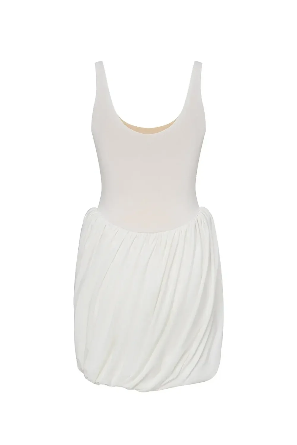 Платье с буфами мини