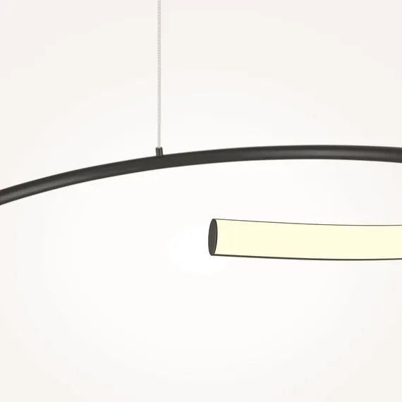 Подвесной светильник Изгиб / Curve 3000-4000К 31Вт Maytoni mod242pl-l33bk