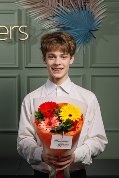 Моно букет герберы