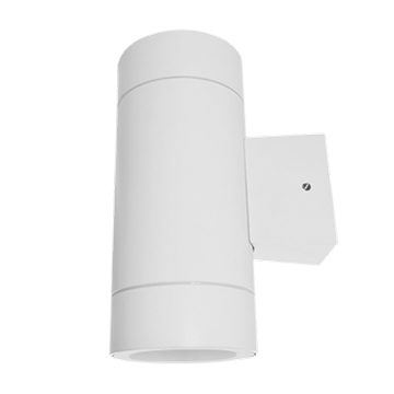 Светильник уличный двухст цилиндр белый 2П-GX53 IP65 IN HOME пластик