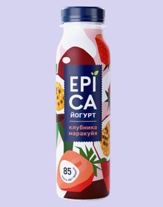 Йогурт Еpica питьевой клубника-маракуйя 2,5% 260 г